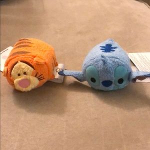 Disney Tsum Tsum Tigger & Stitch EUC